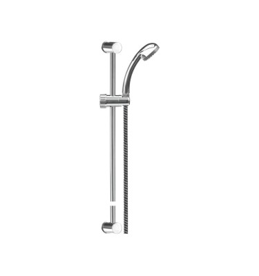 Zestaw łazienkowy - słuchawka jednofunkcyjna wąż szyna 75559 Fala