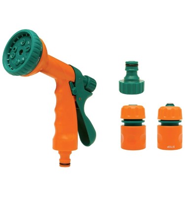 Zestaw 1/2: złączki z pistoletem zraszającym wielofunkcyjnym 89208 Flo