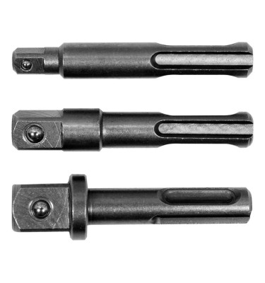 ADAPTERY SDS-PLUS DO NASADEK 1/4 3/8 1/2 3szt