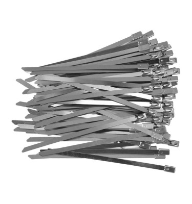 OPASKI ZACISKOWE ZE STALI NIERDZEWNEJ 4.6X125MM 100SZT.
