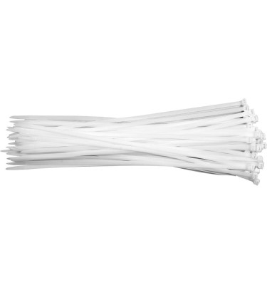 OPASKI PLASTIKOWE 400x7,6 mm 50SZT. BIAŁE