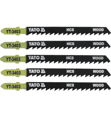 Brzeszczot do wyrzynarki typ t, 6 tpi, do drewna, 5 szt YT-3403 YATO