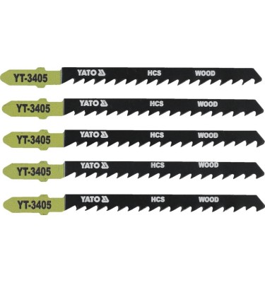Brzeszczot do wyrzynarki typ t, 6 tpi, do drewna, 5 szt YT-3405 YATO