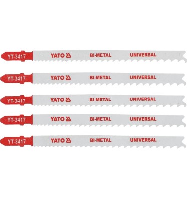 Brzeszczot do wyrzynarki bimetal, typ t, 10-5 tpi, do drewna i metalu, 5 szt