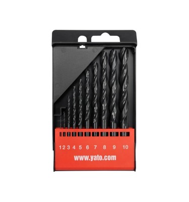 Wiertła do metalu hss, 1-10 mm, kpl. 10 szt. YT-4461 YATO