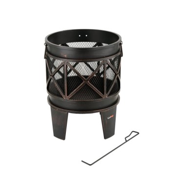 PALENISKO OGRODOWE STALOWE, DEKORACYJNE, KOKSOWNIK 42CM Lund 99702