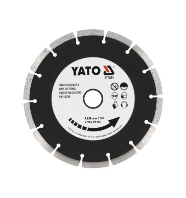 Tarcza diamentowa, segmentowa 180 mm YT-6004 YATO
