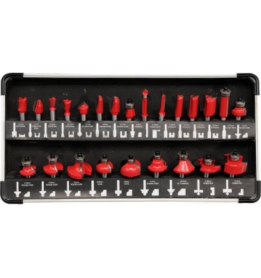 Frezy do drewna, kpl 24 szt. YT-6801 YATO