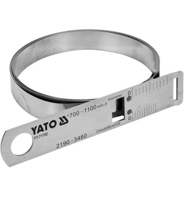 STALOWA TAŚMA DO POMIARU ŚREDNICY I OBWODU 2190-3460/0,1 mm NIERDZEWNA YT-71702 YATO