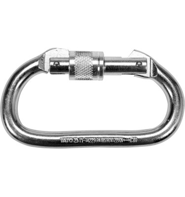 KARABINCZYK, ZATRZAŚNIK DO SZELEK BEZPIECZEŃSTWA Z NAKRĘTKĄ BLOKUJĄCĄ YT-74229 YATO