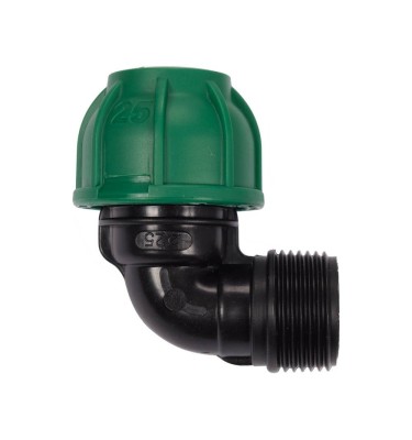 Kolanko do rur PE 90° GZ 25 x 1''