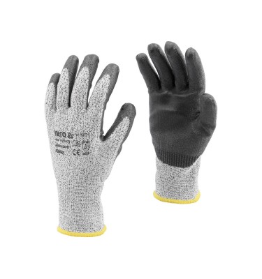 RĘKAWICE ROBOCZE ANTYPRZECIĘCIOWE POWLEKANE r. 10