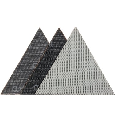SIATKA ŚCIERNA TRÓJKĄTNA Z RZEPEM 28cm P120 3 SZT.