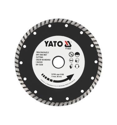 Tarcza diamentowa, segment turbo 180 mm YT-6024 YATO