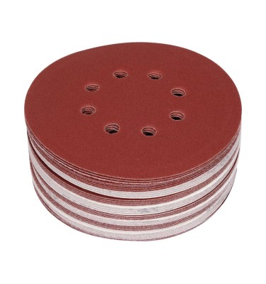 KRĄŻEK ŚCIERNY NA RZEP 8 OT P180 150MM 50SZT