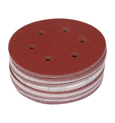 KRĄŻEK ŚCIERNY NA RZEP 6 OT P100 150MM 50SZT