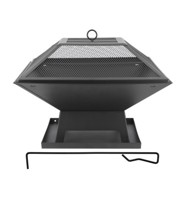 PALENISKO STALOWE Z POKRYWĄ 45 X 45CM