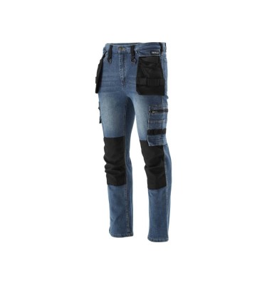 SPODNIE ROBOCZE STRETCH JEANS DARK BLUE R. S