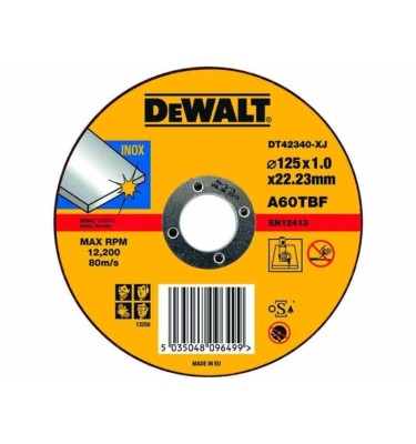 Tarcza do cięcia stali 125x1,2mm INOX - 1 szt. DeWalt