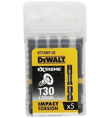 Końcówka torx udarowa T30x50mm Torsion 5szt BITY DeWalt