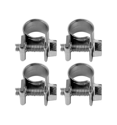 Obejma, opaska śrubowa, zaciskowa ocynkowana W1 mini 12-14mm, 4szt.