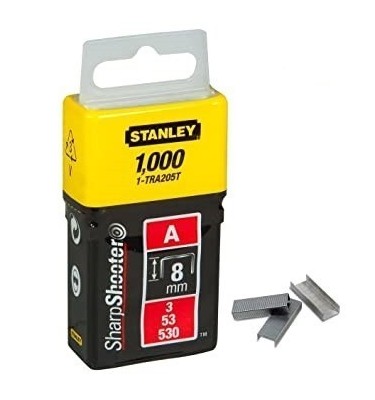 Zszywki typ A 11.3mm 1000szt. 8mm Stanley