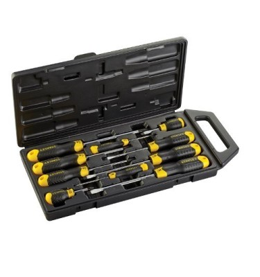 Wkrętaki śrubokręty cushion grip 10szt Stanley
