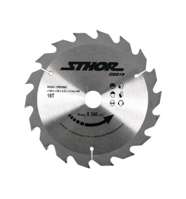 Tarcza widiowa do drewna 160x18Tx20mm Sthor