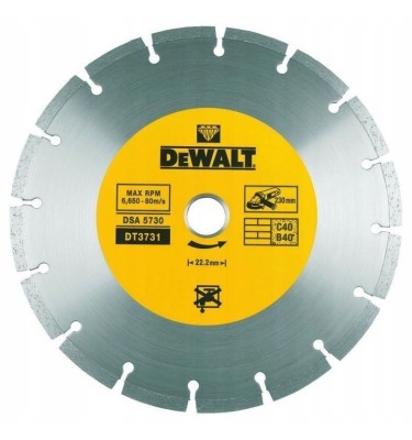 Tarcza diamentowa - segmentowa 230 mm materiały budowlane DeWalt