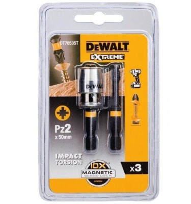 Udarowa końcówka Torsion 2xPz2 + ogranicznik DeWalt