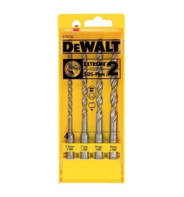 Wiertła do betonu SDS-PLUS 4szt. 5,5-10mm DeWalt