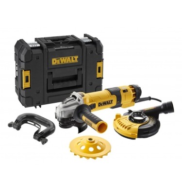 Szlifierka kątowa 125mm 1500W + TSTAK + akcesoria DeWalt