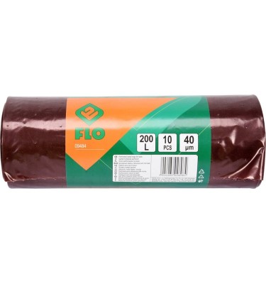 Worki perforowane 200l 10szt. na liście i lekkie odpady ogrodowe 09484 Flo