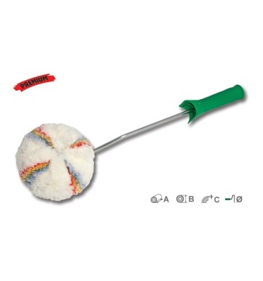 Wałek malarski 18mm poliakryl multikolor kątowy Stalco