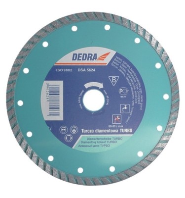 Tarcza diamentowa turbo 230mm do betonu, gresu Dedra