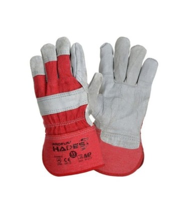 Rękawice wzmocnione skórą bydlecą hades rozm 10