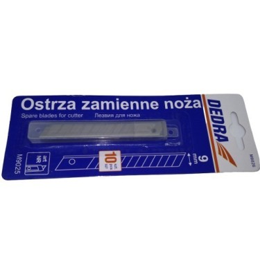 Ostrza wymienne łamane 9mm 10szt dedra