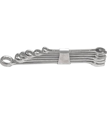 Klucze płasko-oczkowe 6-32mm, kpl.15szt. clip Vorel