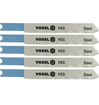 Brzeszczot do wyrzynarki, uchwyt typu b&d, do aluminium i metali, kpl. 5szt. 27832 Vorel