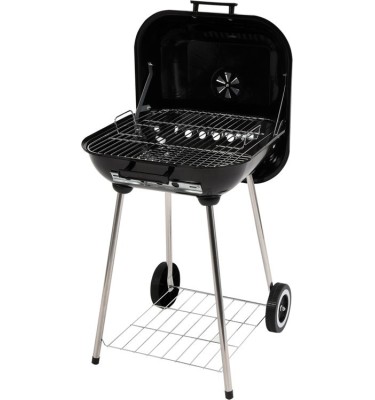 Grill ogrodowy węglowy z pokrywą, 40X45 cm 99580 Toya