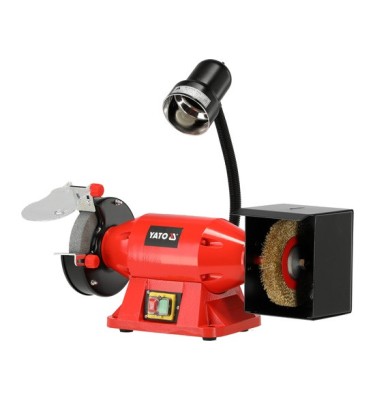 SZLIFIERKA STOŁOWA DWUTARCZOWA DO OSTRZENIA 520W 150x32mm PODWÓJNA LAMPKA