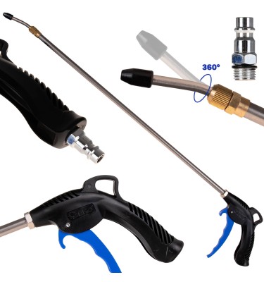 Pistolet do przedmuchiwania z teleskopową lancą 100cm