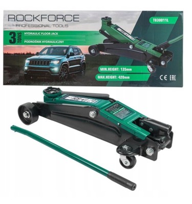 Podnośnik warsztatowy hydrauliczny ŻABA LEWAREK 3t min 135mm, h max 420mm