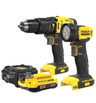 ZESTAW AKUMULATOROWY Combo WKRĘTARKA LATARKA 18V Stanley FATMAX V20
