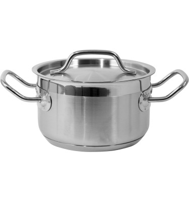 GARNEK ŚREDNI Z POKRYWKĄ ZE STALI NIERDZEWNEJ 16x9,5CM 1,9L YG-00021 YATO