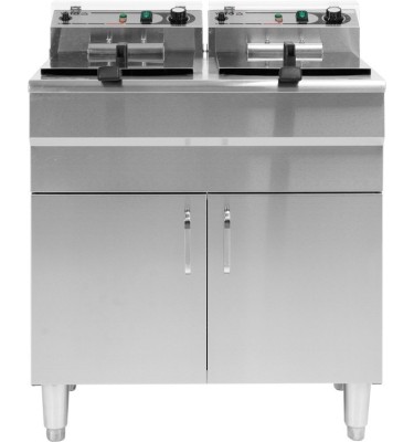 FRYTOWNICA ELEKTRYCZNA PODWÓJNA WOLNOSTOJĄCA Z SZAFKĄ 2X17,5L YG-04638 YATO