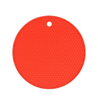 SILIKONOWA PODKŁADKA POD GARNEK CZERWONA 74792 Fala