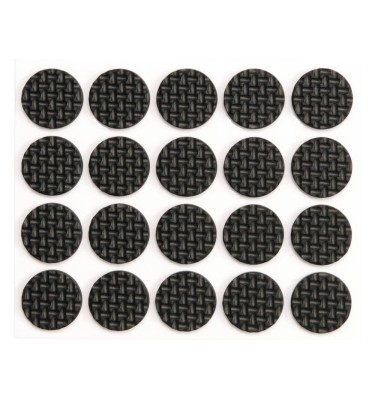 Podkładki antypoślizgowe 20 mm czarne 74818 Vorel