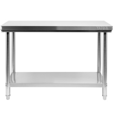 STÓŁ CENTRALNY SKŁADANY Z PÓŁKĄ 1200×600×H850MM YG-09002 YATO