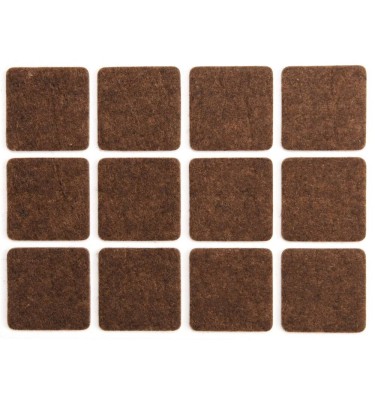 Podkładki filcowe 28x28 mm brązowe 74863 Vorel